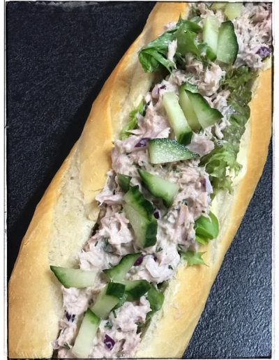 Baguette At LouLou's Deli - Tuna with Red Onion, Dill & Lemon Mayo