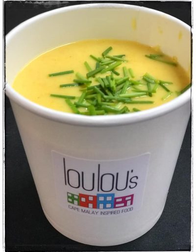 Grab n Go Soup At LouLou's Deli - Creamy Parsnip Carrot Woth Hing of Ginger & Lime ..... Delicious